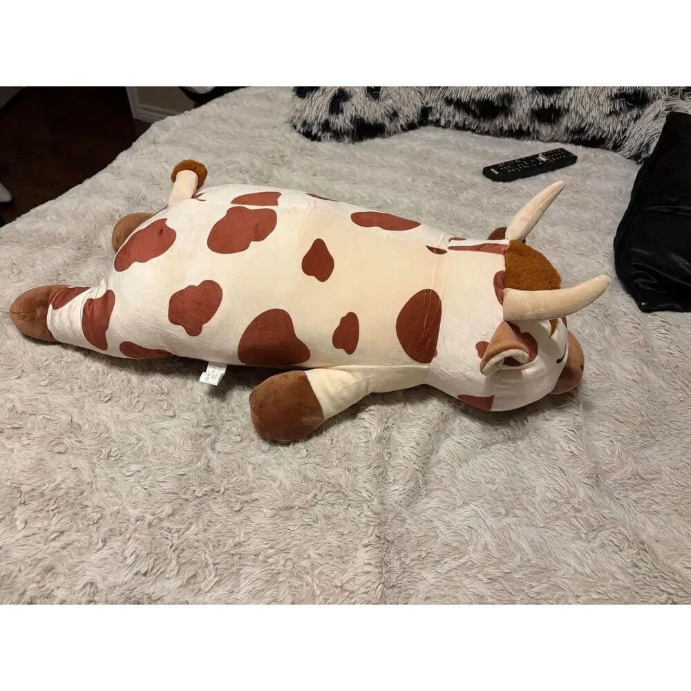 30'' Auspicious Beginning Giant Cute Spotted Highland Cow Plush Stuffed Animal
